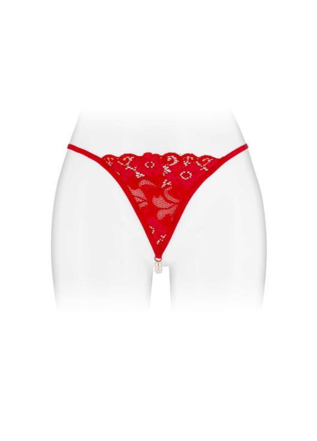 Трусики-стрінги із перлиновою ниткою VENUSINA Red Fashion Secret (252025531)