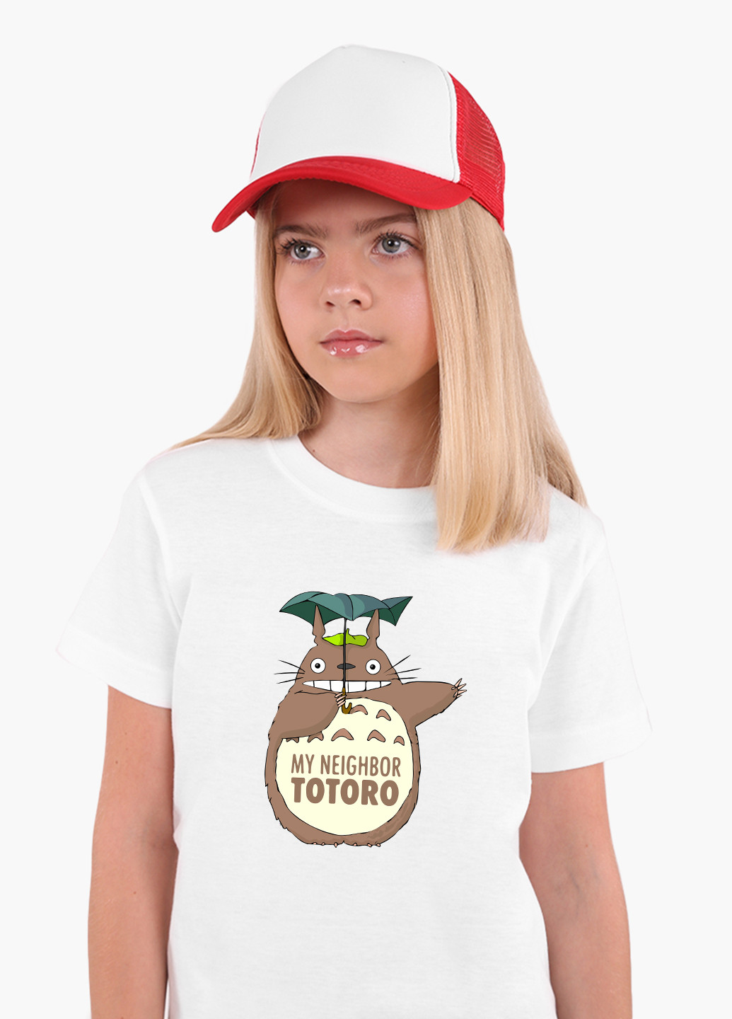 Біла демісезонна футболка дитяча мой сосед тоторо (my neighbor totoro) білий (9224-2656) 164 см MobiPrint