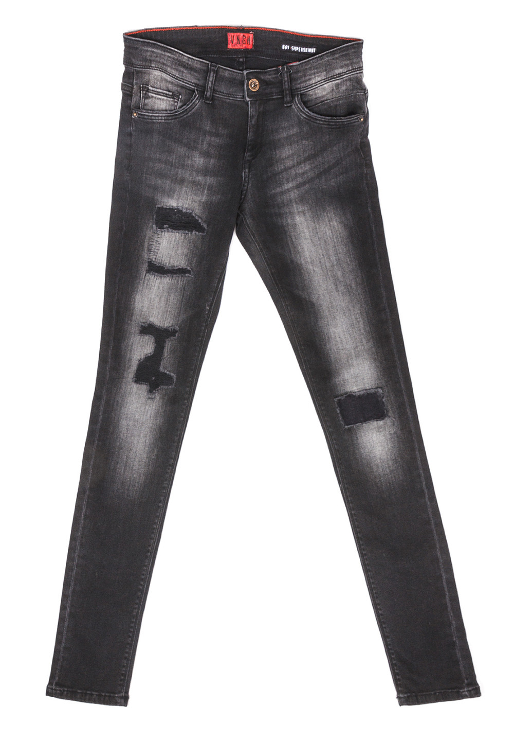 Темно-серые демисезонные скинни джинсы Vingino