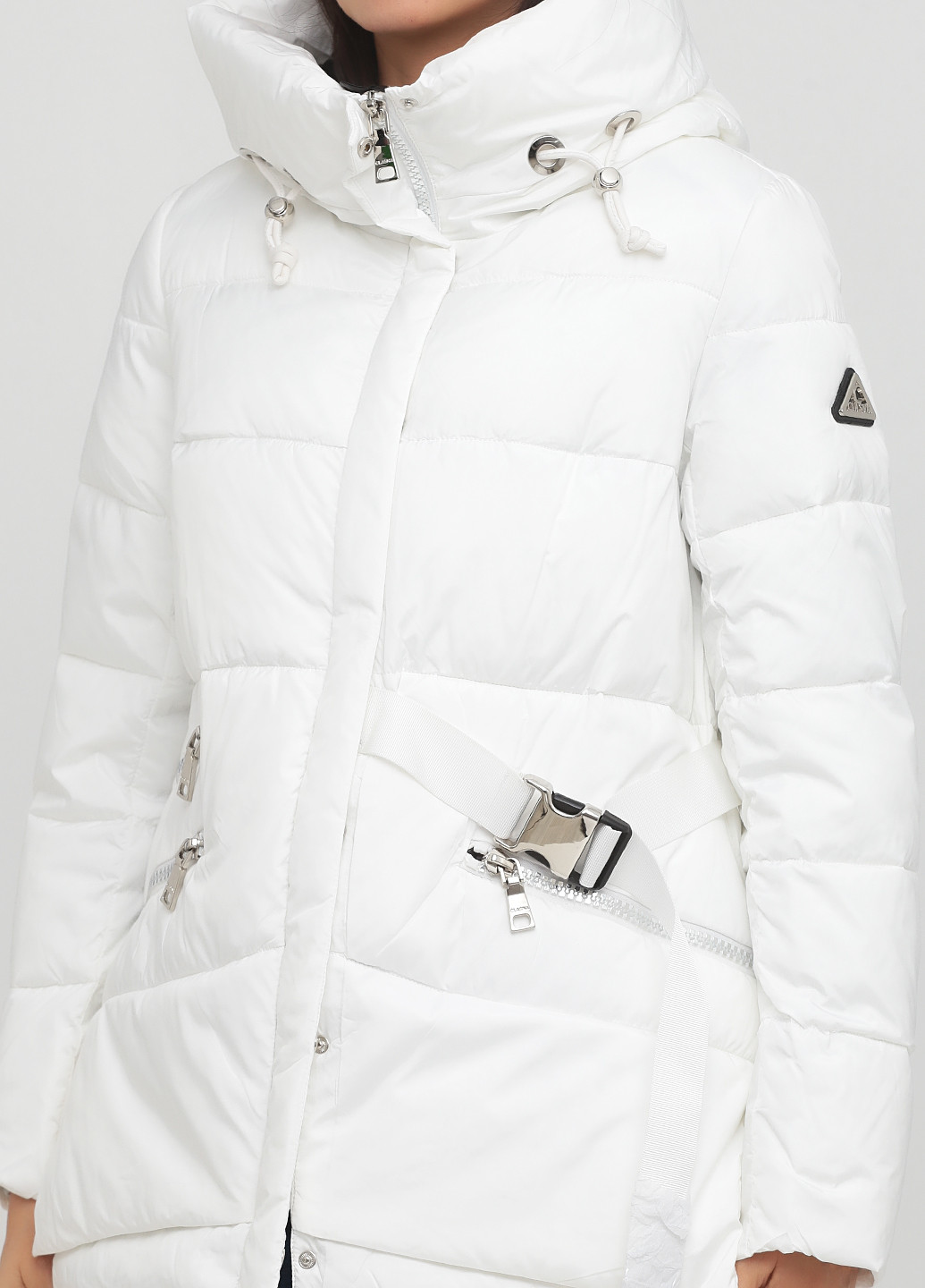 Біла зимня куртка Clasna