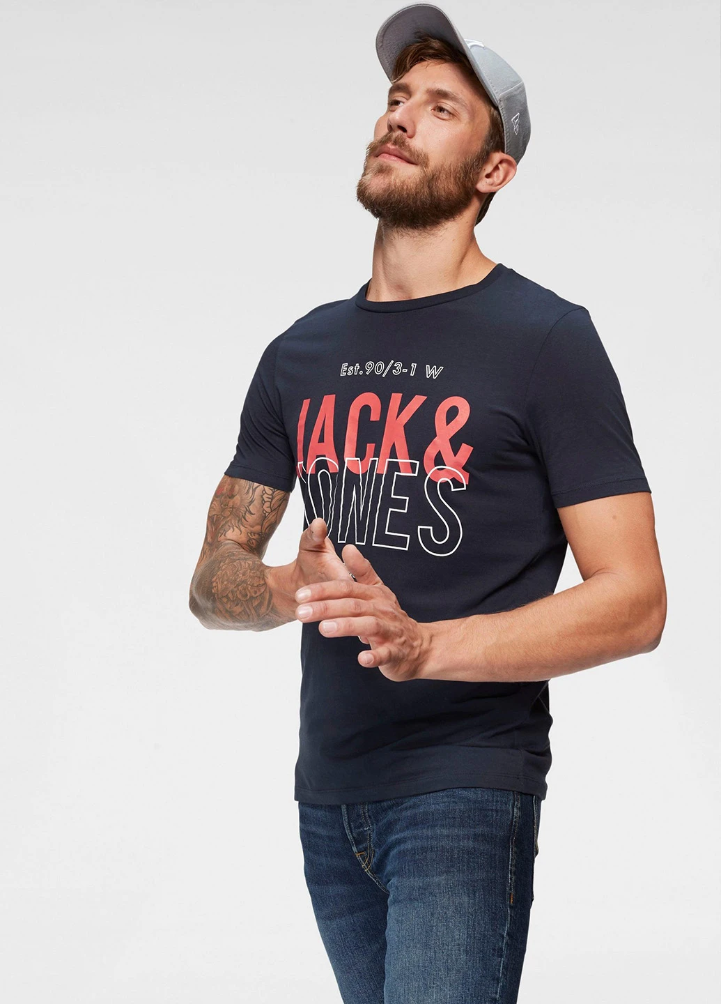 Синя футболка Jack & Jones