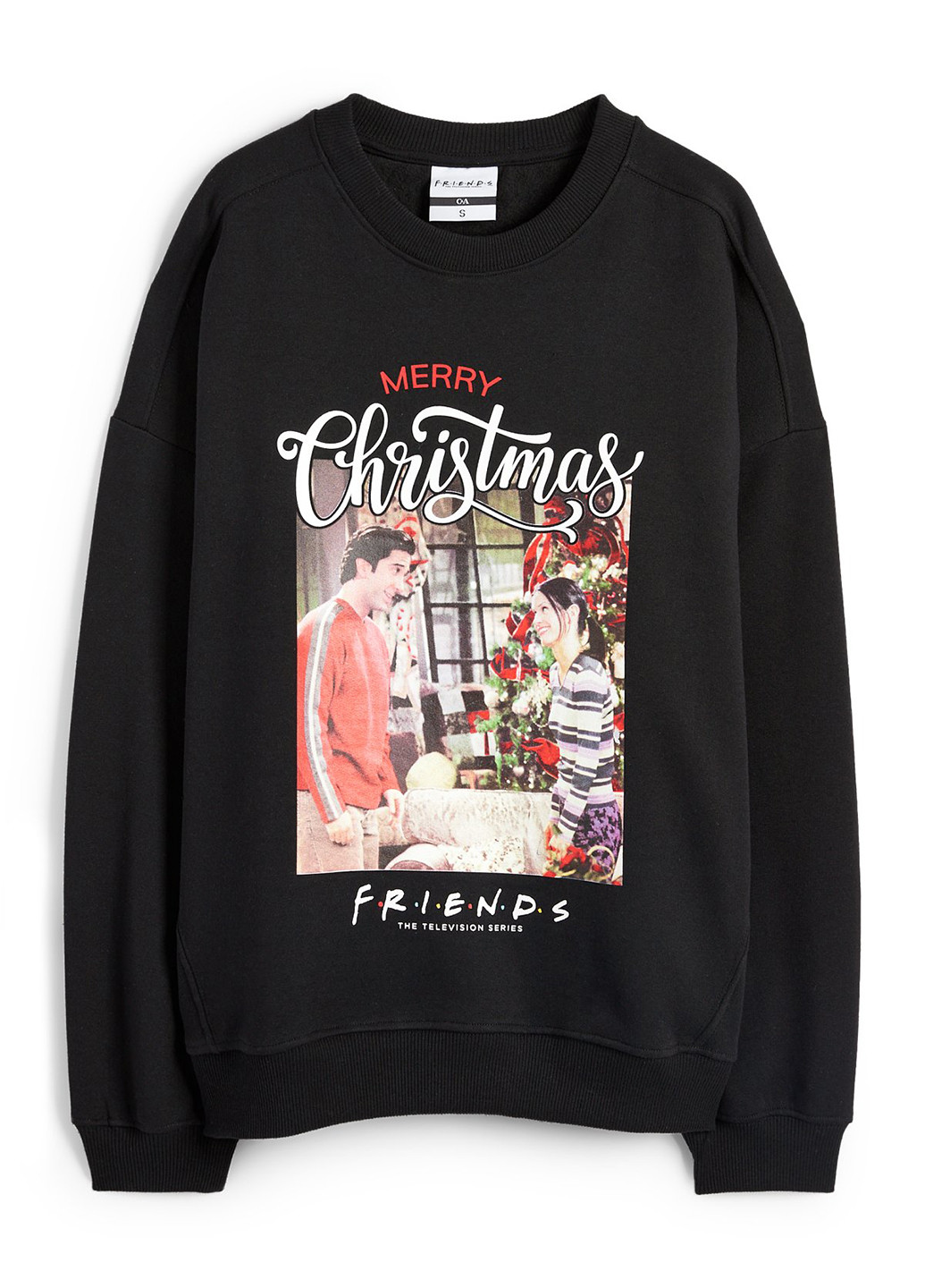 Чорний світшот C&A новорічний без декору (362208439)