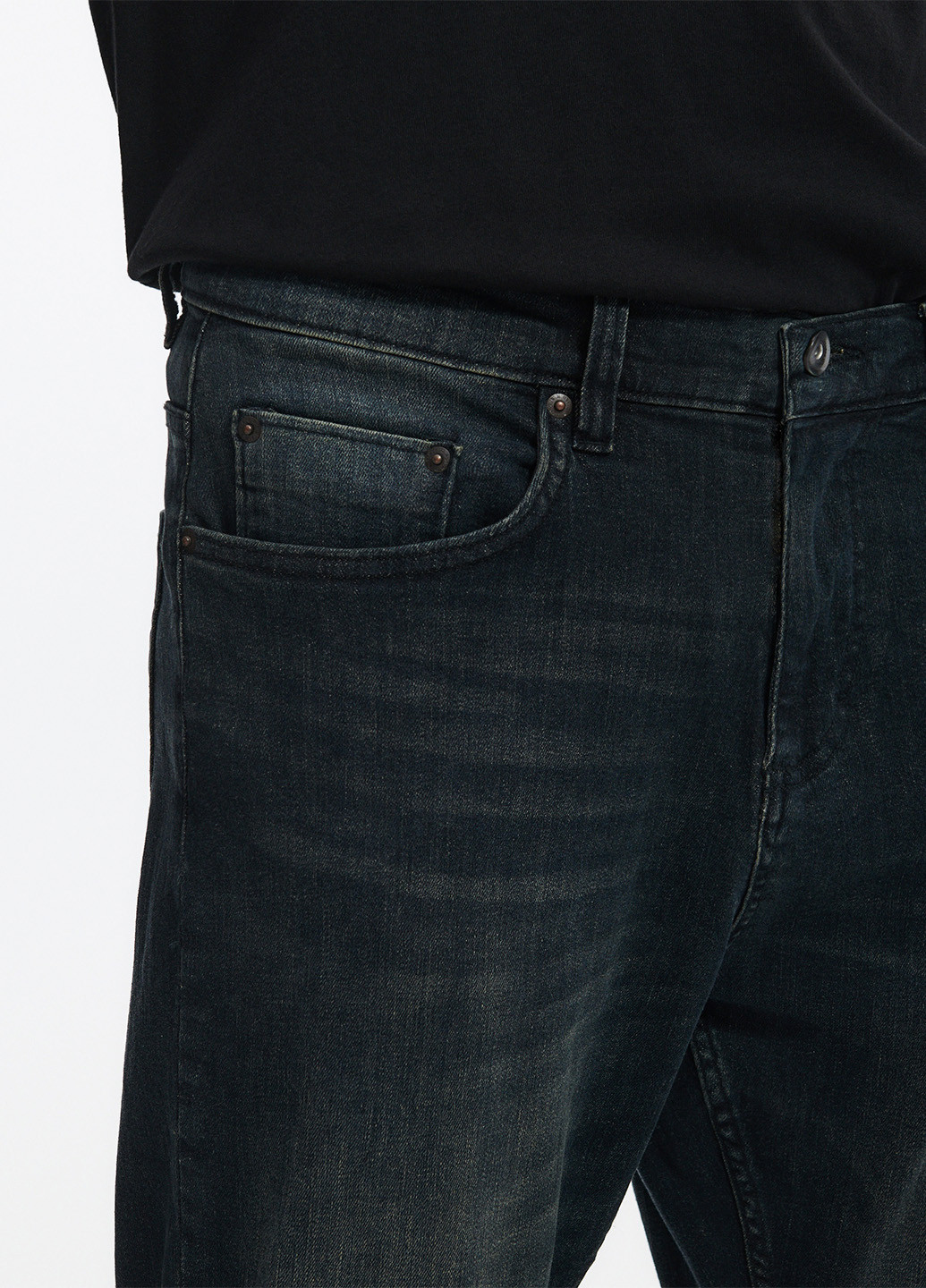 Темно-серые демисезонные каррот фит джинсы Reserved