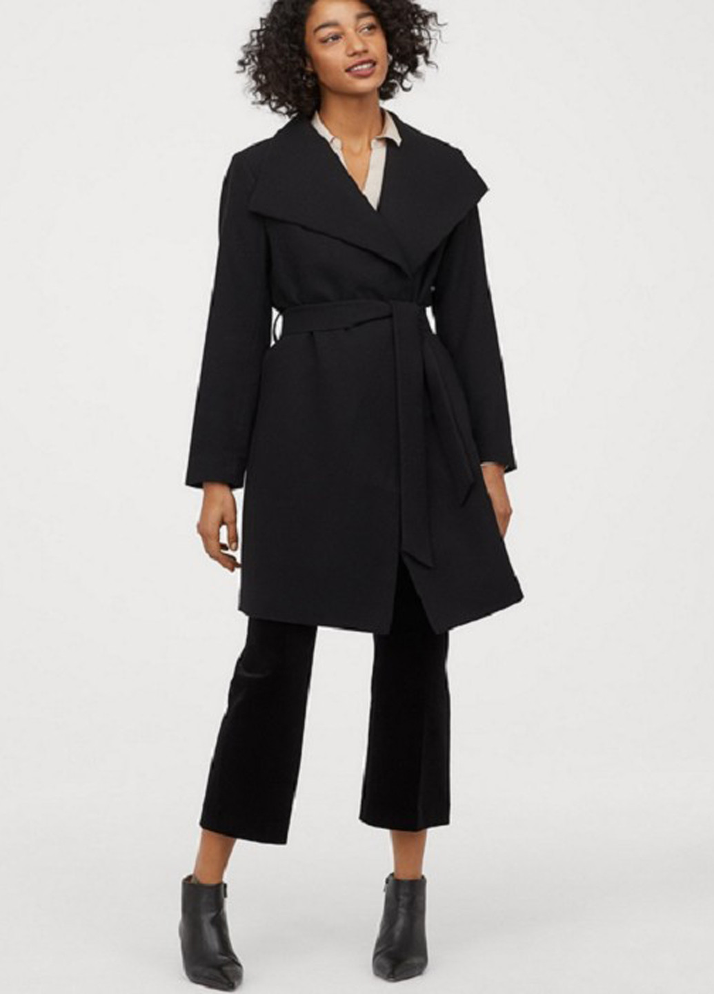 Чорне демісезонне Пальто H&M