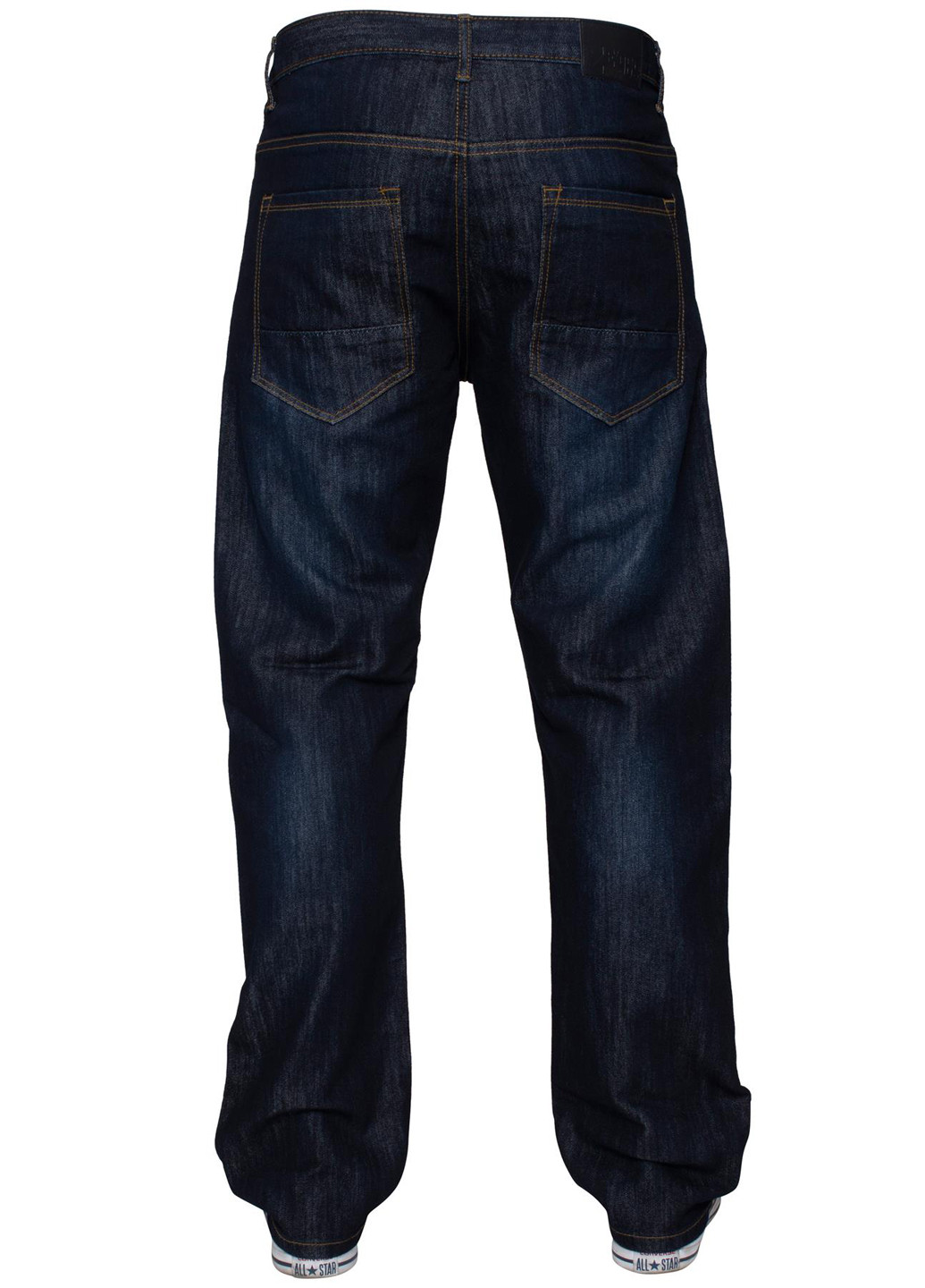 Темно-синие демисезонные прямые джинсы Ze ENZO 989