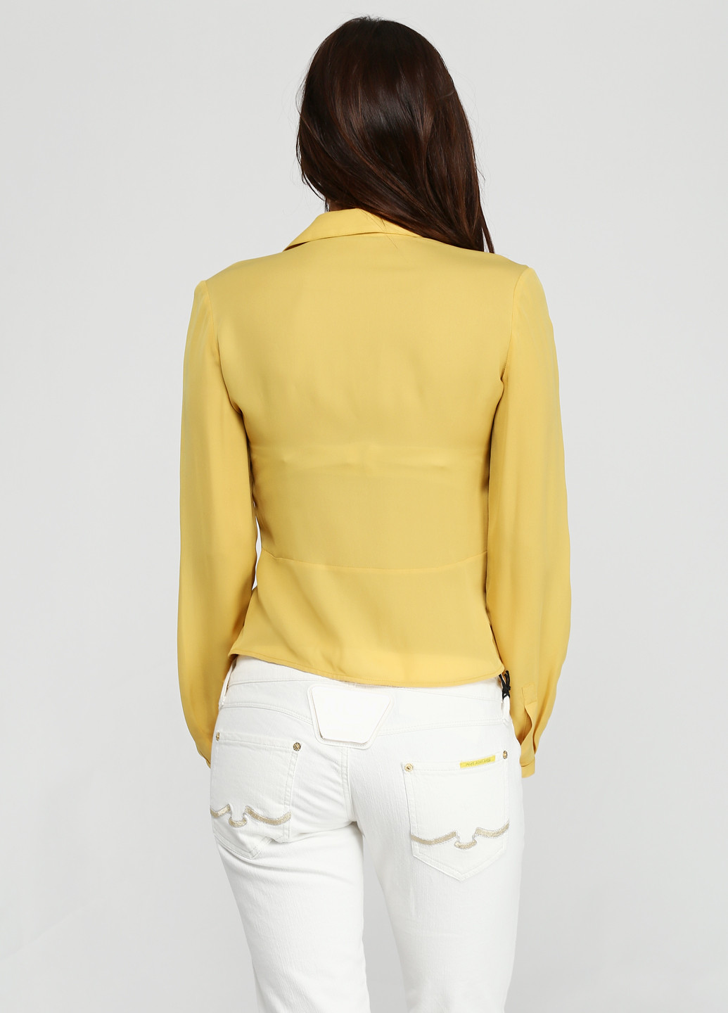 Желтая демисезонная блуза Emporio Armani