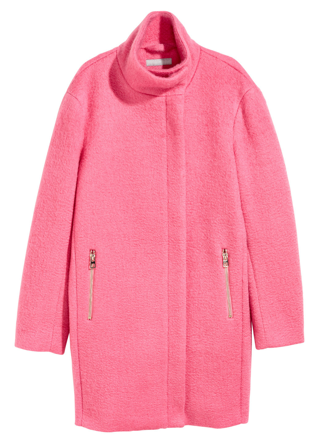 Рожеве демісезонне Пальто однобортне H&M