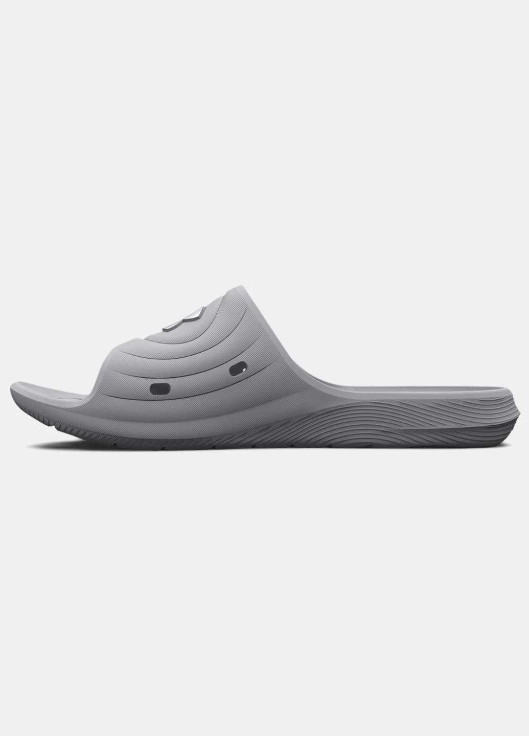 Серые тапочки 3027013-100 Under Armour с логотипом
