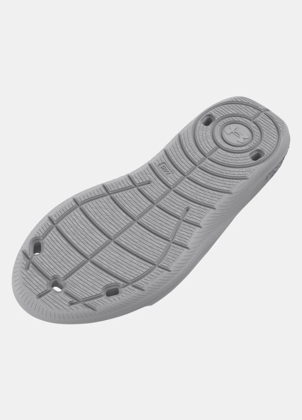 Серые тапочки 3027013-100 Under Armour с логотипом