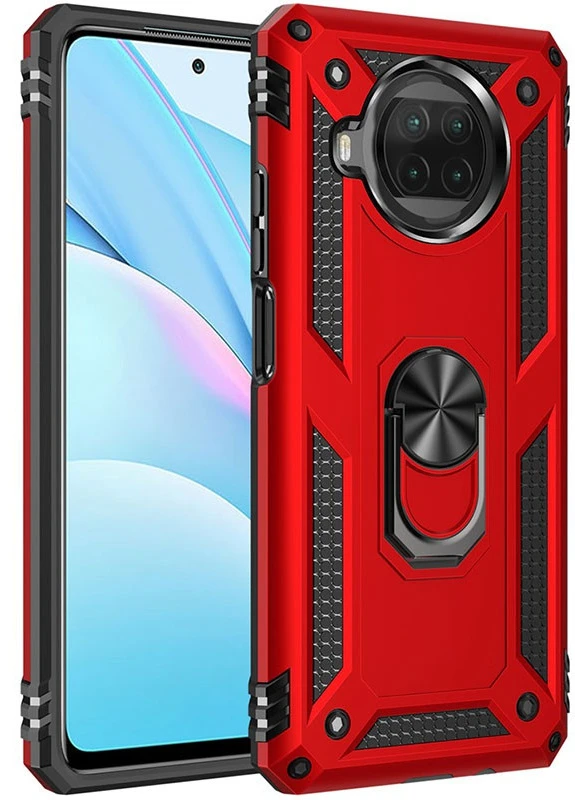Ударопрочный чехол Serge Ring for Magnet для Xiaomi Mi 10T Lite / Redmi Note 9 Pro 5G Красный (is_00000042785_2) Epik (237829270)