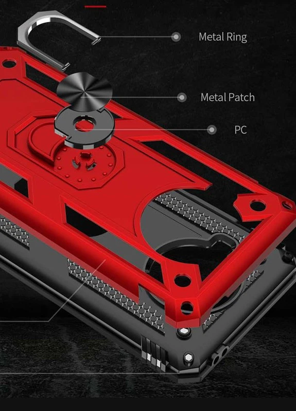 Ударопрочный чехол Serge Ring for Magnet для Xiaomi Mi 10T Lite / Redmi Note 9 Pro 5G Красный (is_00000042785_2) Epik (237829270)