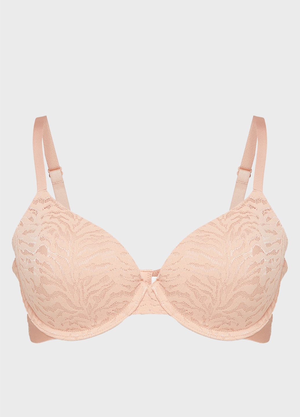 Бежевый корбей бюстгальтер Calvin Klein с косточками полиамид