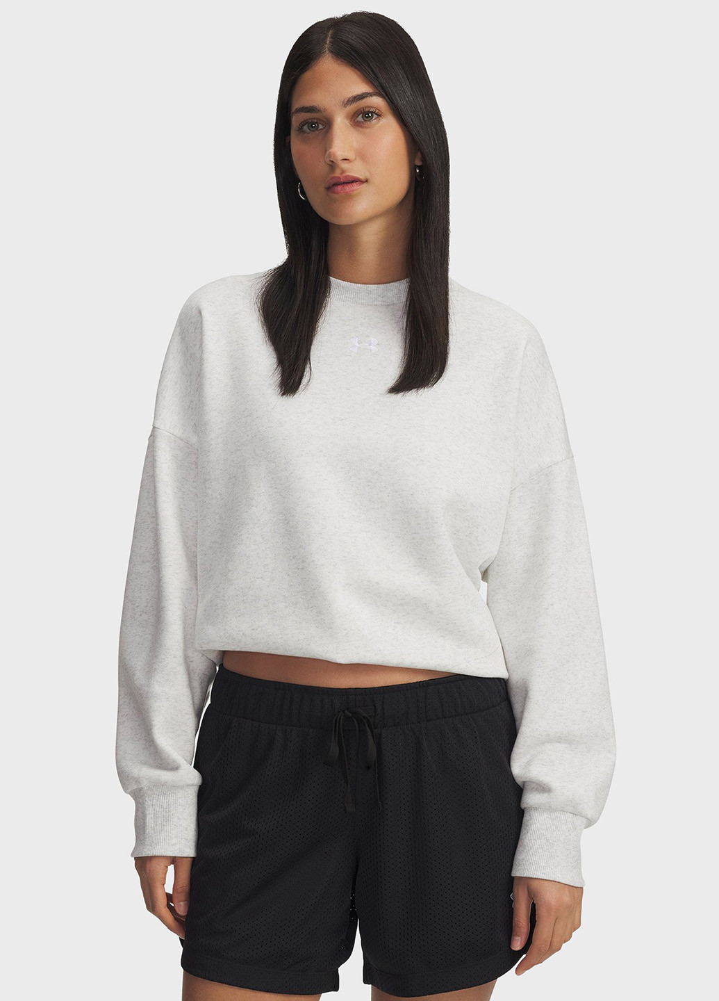 Серый свитшот Under Armour меланж вышивка (361270878)