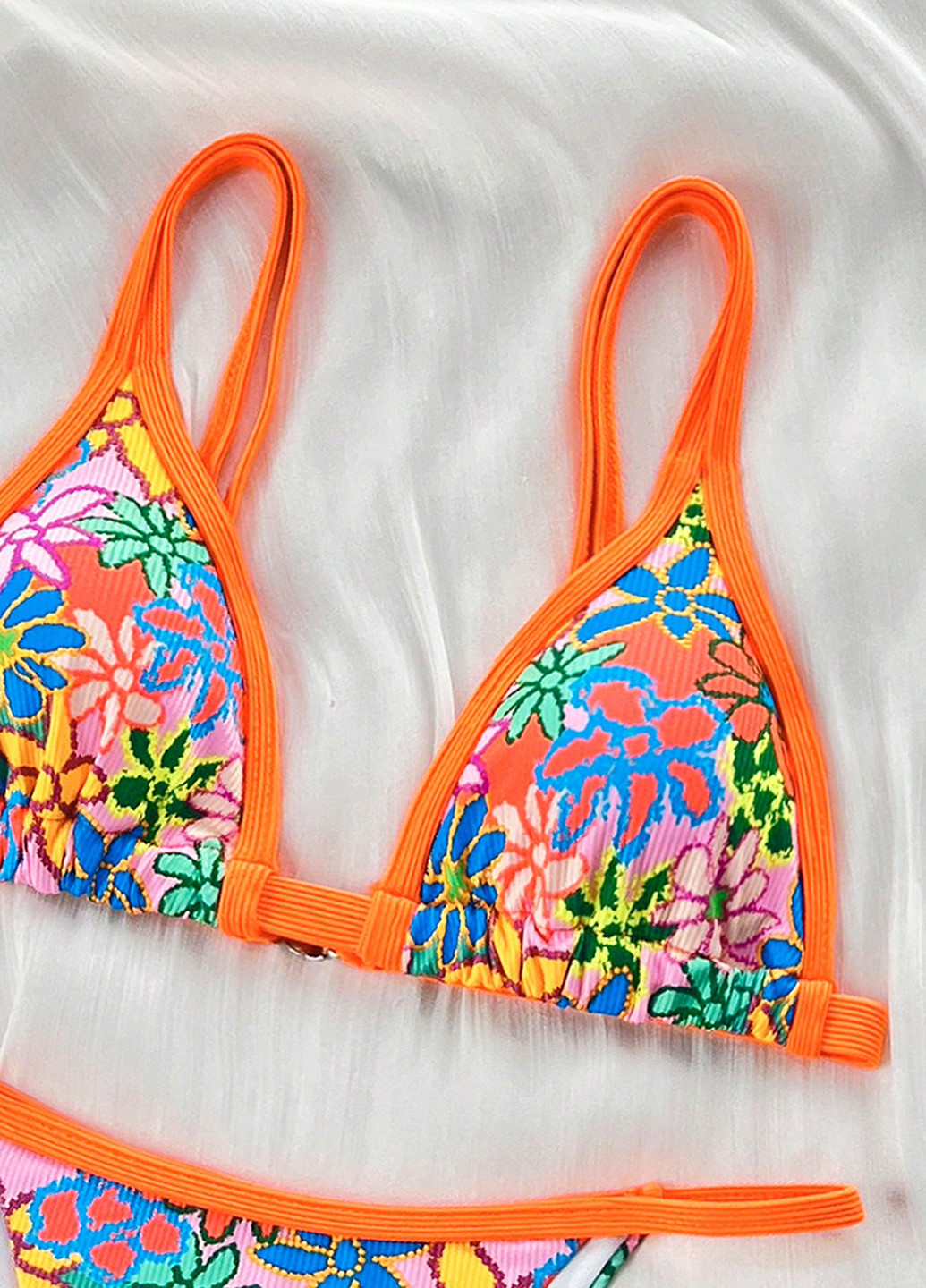 Комбінований літній купальник (ліф, трусики) бікіні SHEIN