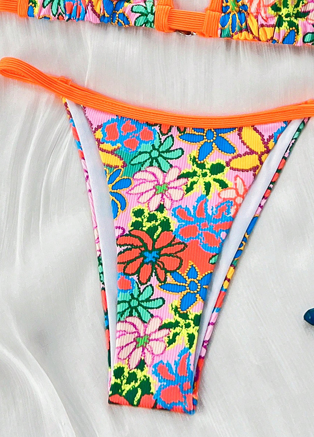 Комбінований літній купальник (ліф, трусики) бікіні SHEIN