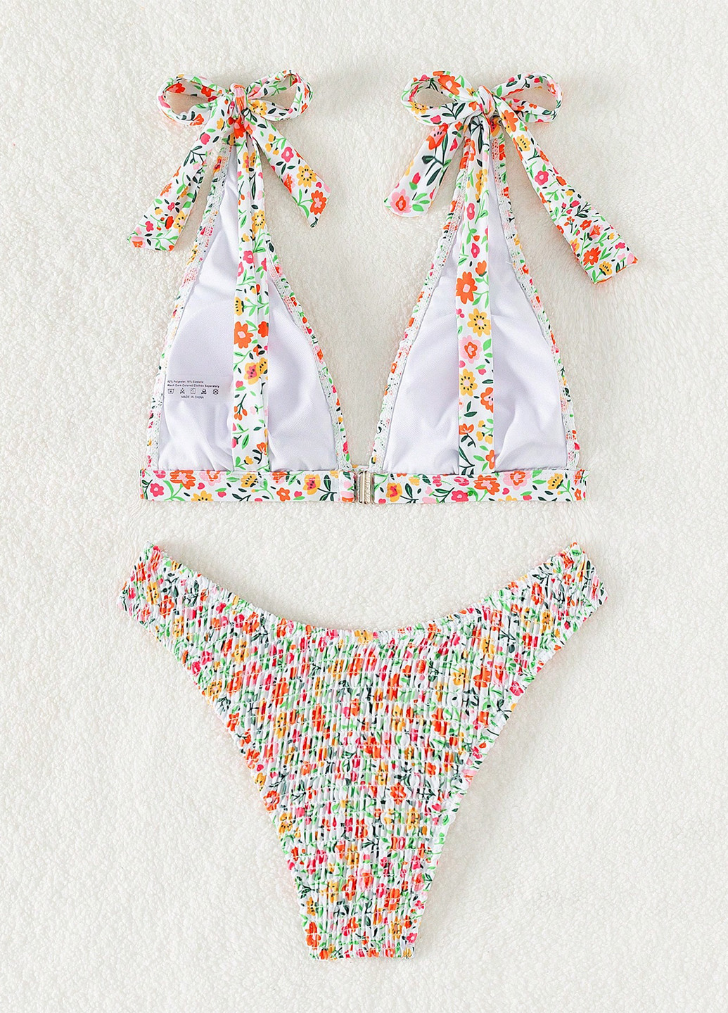 Комбінований літній купальник (ліф, трусики) роздільний SHEIN