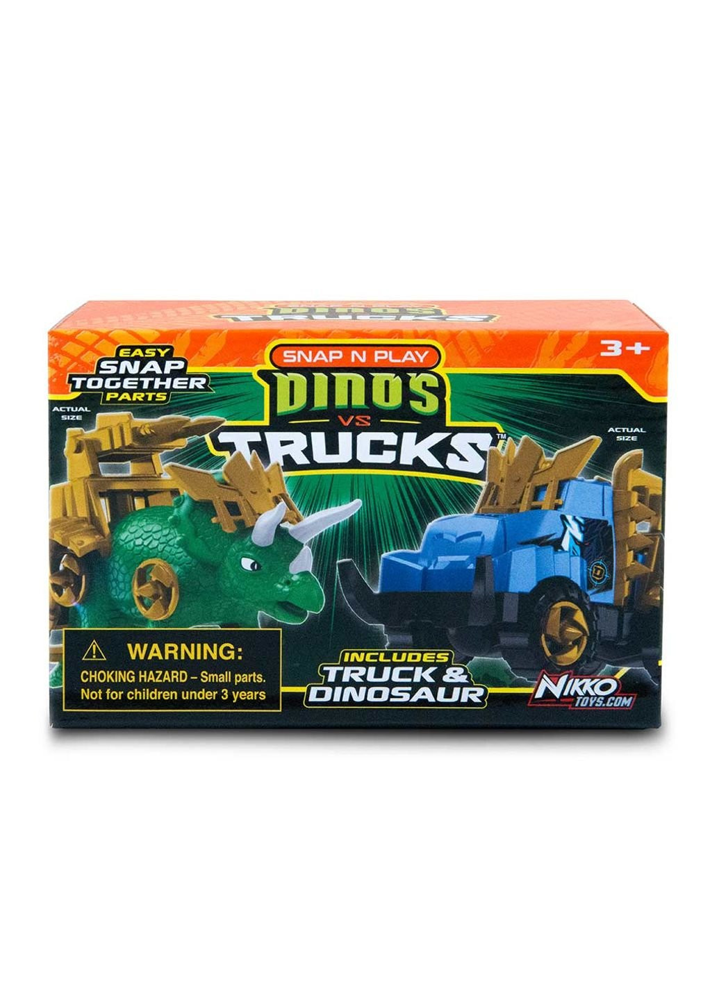 Игровой набор машинка и зеленый трицератопс (20074) Road Rippers (254064916)