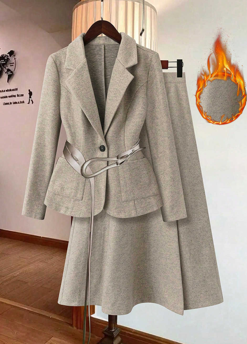 Костюм (жакет, юбка) SHEIN (365439794)