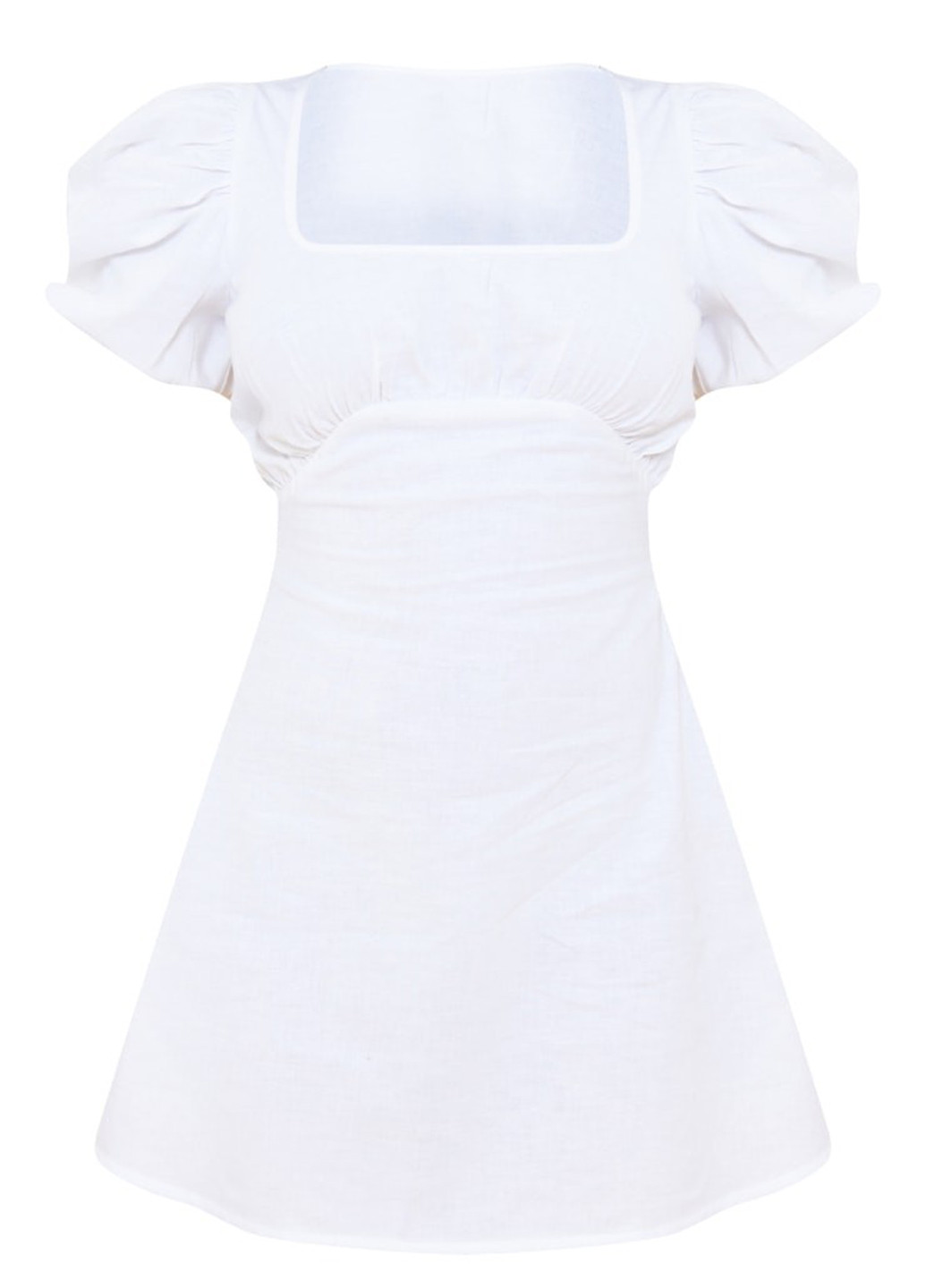 Белое кэжуал платье PrettyLittleThing однотонное