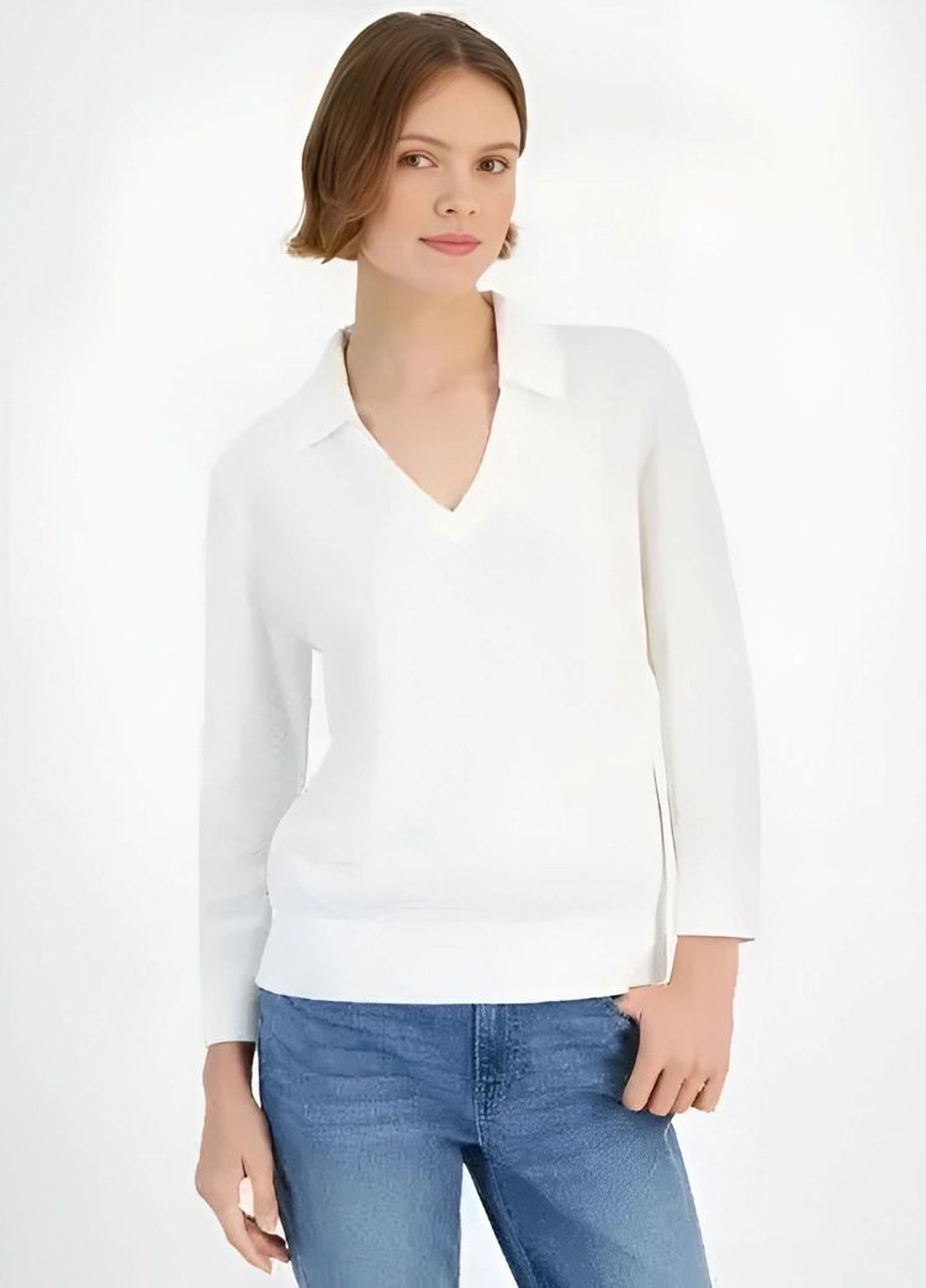 Белый демисезонный свитер Tommy Hilfiger