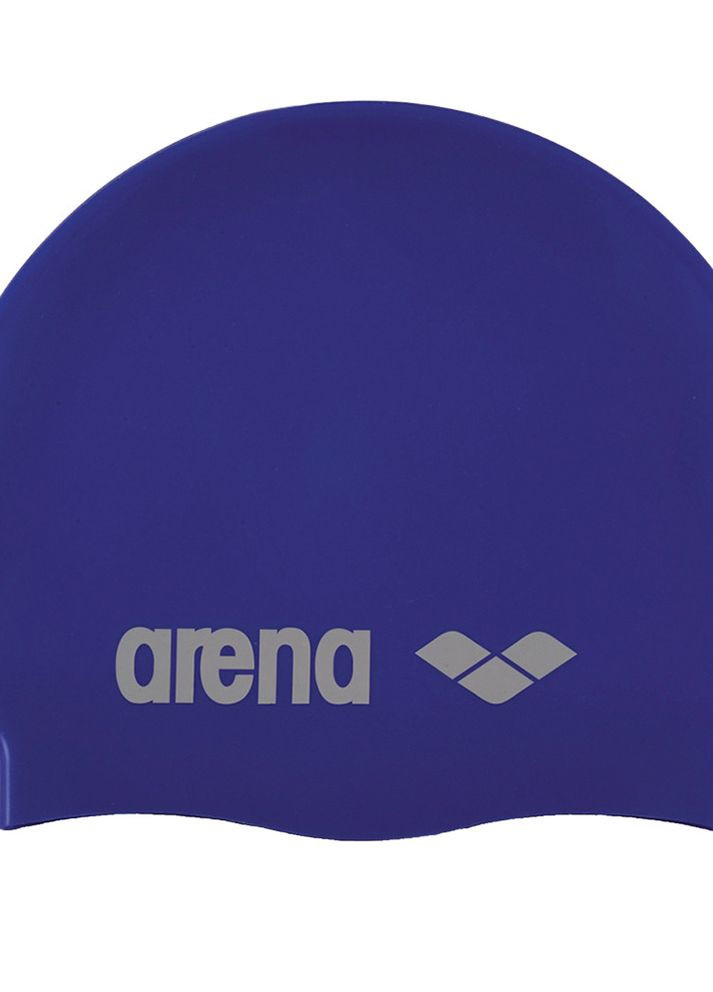 Шапка для плавання CLASSIC SILICONE синій, білий unisex OSFM Arena (261766417)
