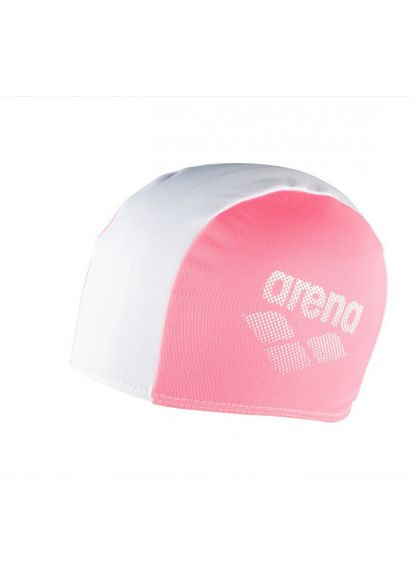 Шапка для плавання POLYESTER II JR неоново-рожевий, білий дитяча OSFM Arena (261765825)