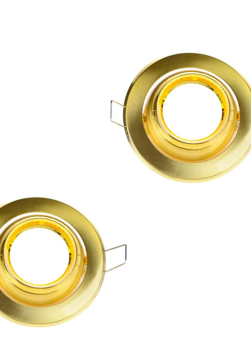 Светильник точечный 20W GU5.3 Matte Brass Gold (HDL-DE 02) 3 шт Brille (261561980)