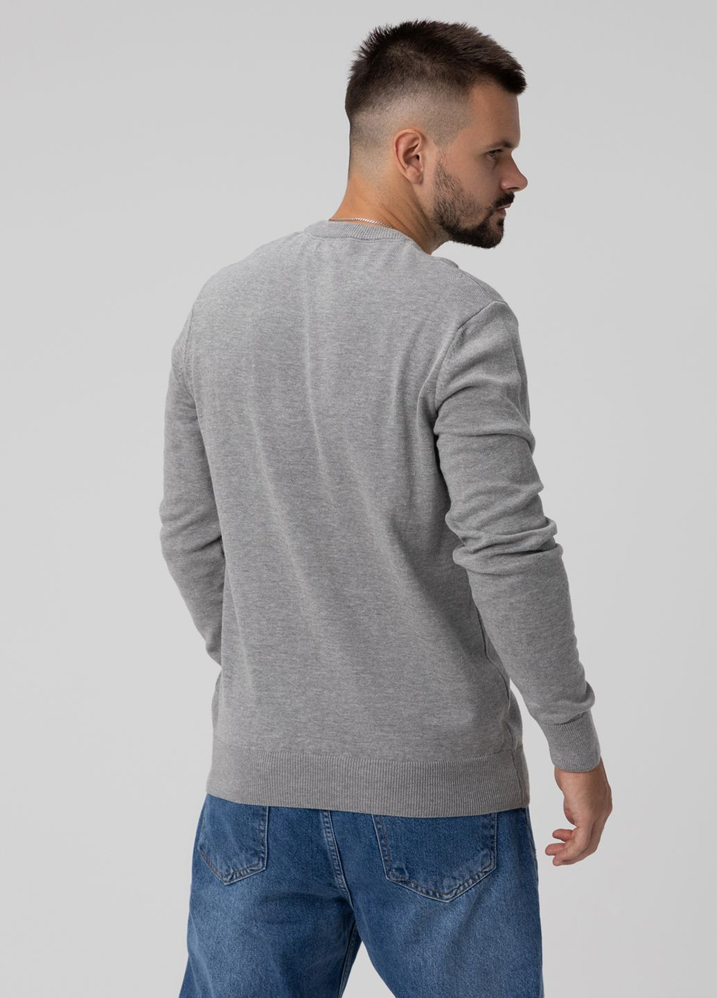 Світло-сірий демісезонний пуловер Figo