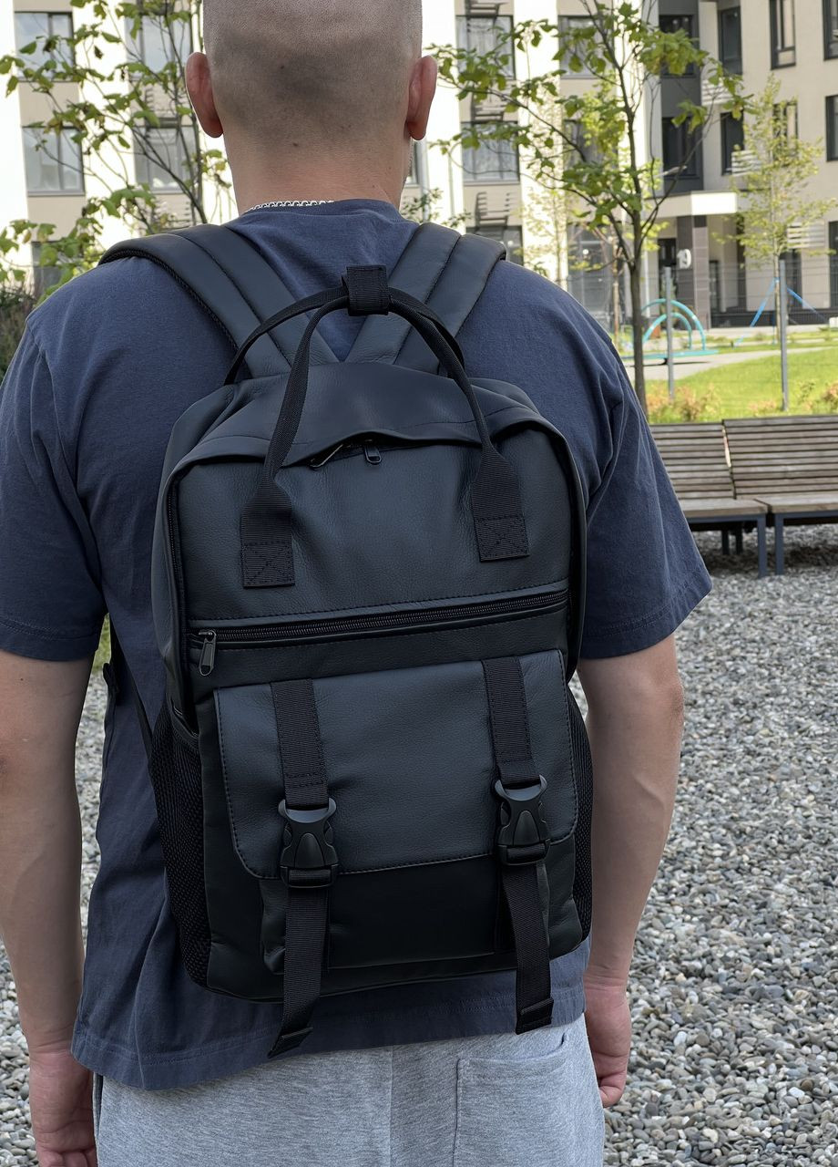 Чоловічий рюкзак Канкун в екошкірі з відділенням для ноутбука No Brand kankunm (261927367)