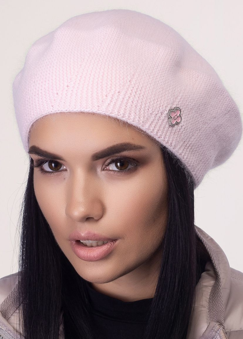 Шапка Калина берет бледно-розовый Jolie (261764005)