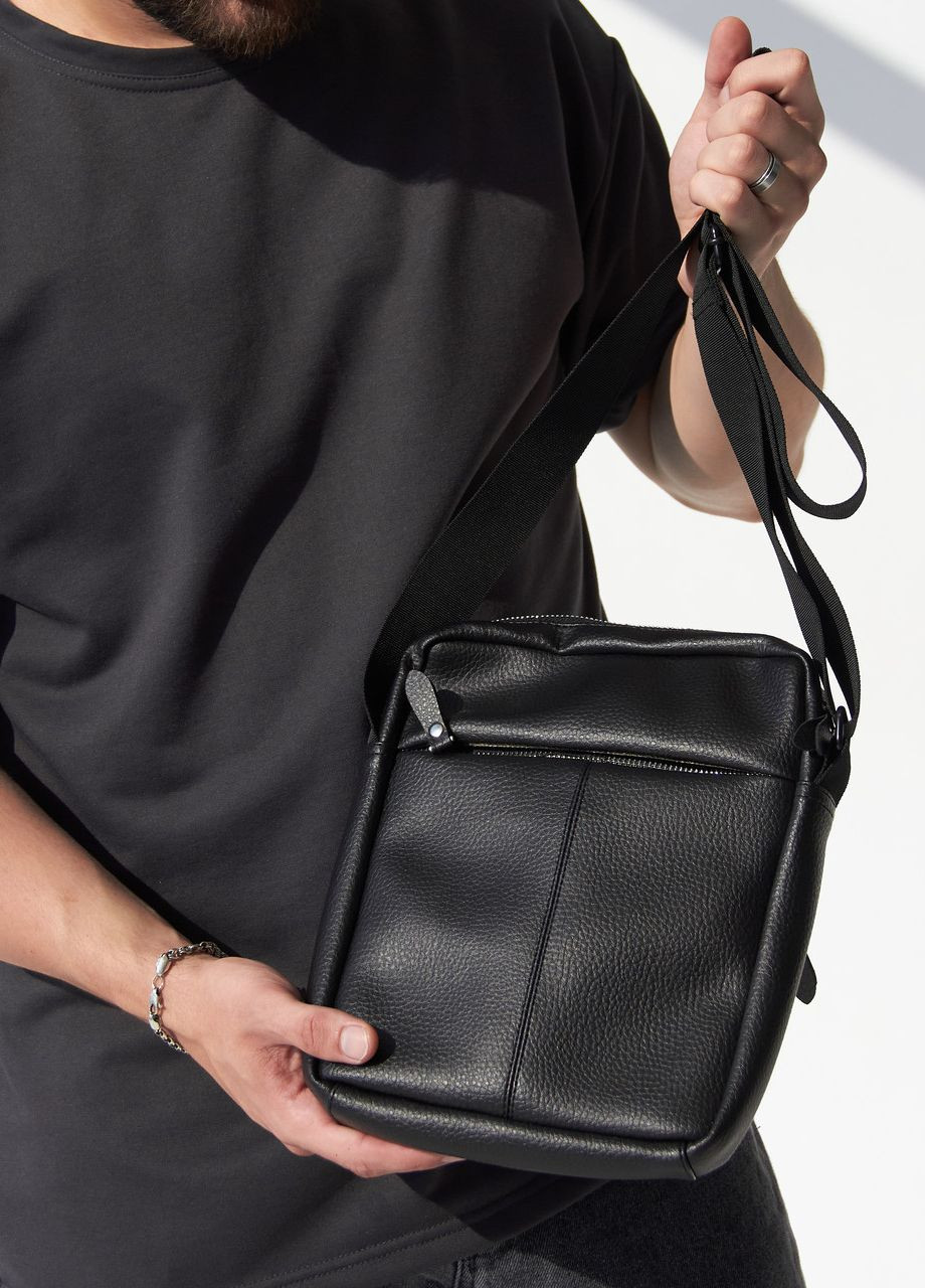 Мужская сумка – мессенджер, сумка через плечо, зернистая экокожа No Brand (261927361)