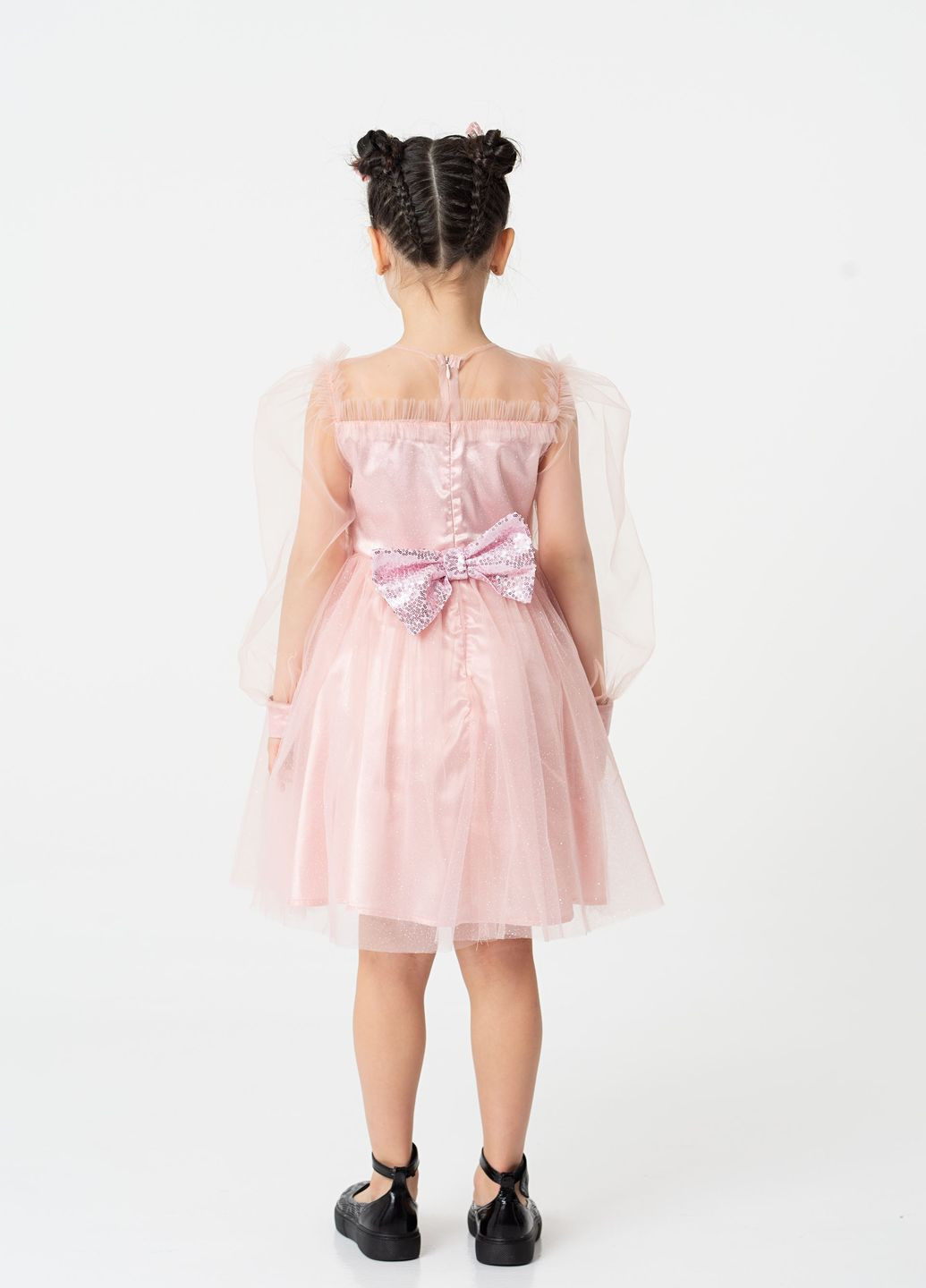 Розовое комплект нарядный лонгслив и юбка-пачка Yumster (261761692)