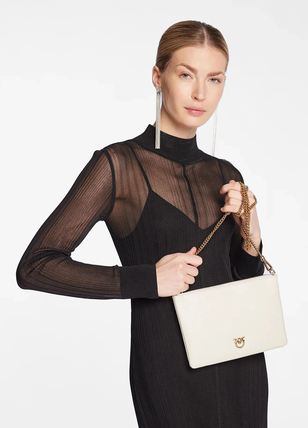 Клатч женский кожанный Pinko FLAT CLASSIC VITELLO SETA (261762376)