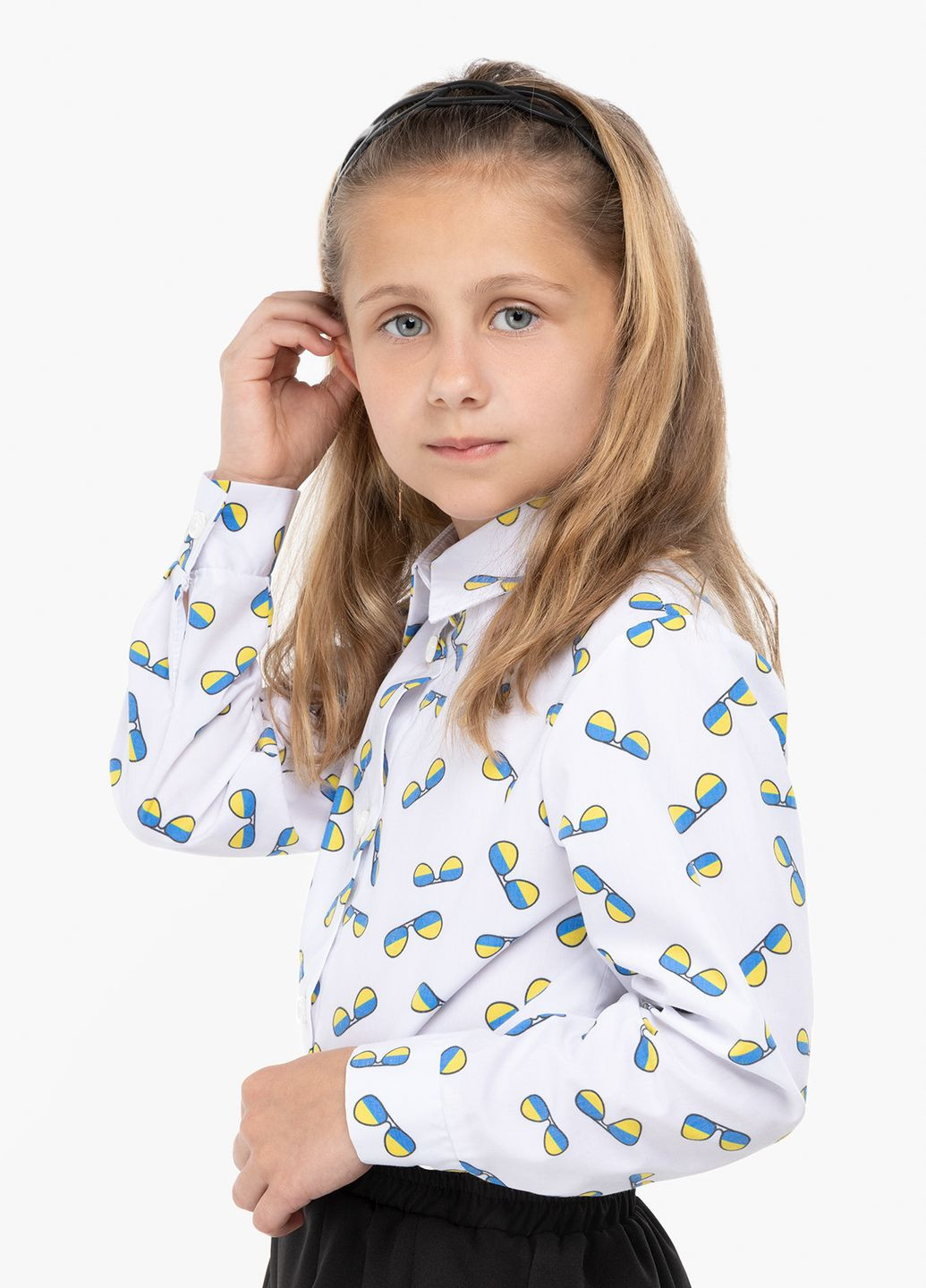 Комбинированная украинская символика блузка MyChance демисезонная