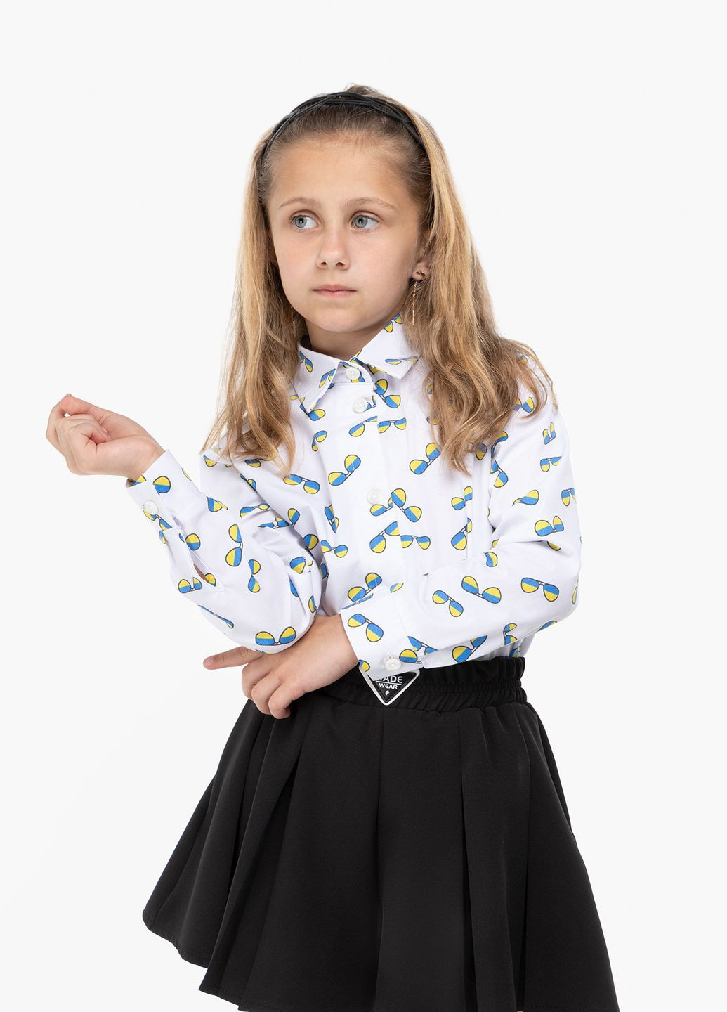Комбинированная украинская символика блузка MyChance демисезонная