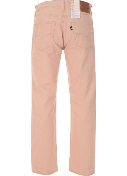 Пудровые демисезонные прямые джинсы 501 Levi's