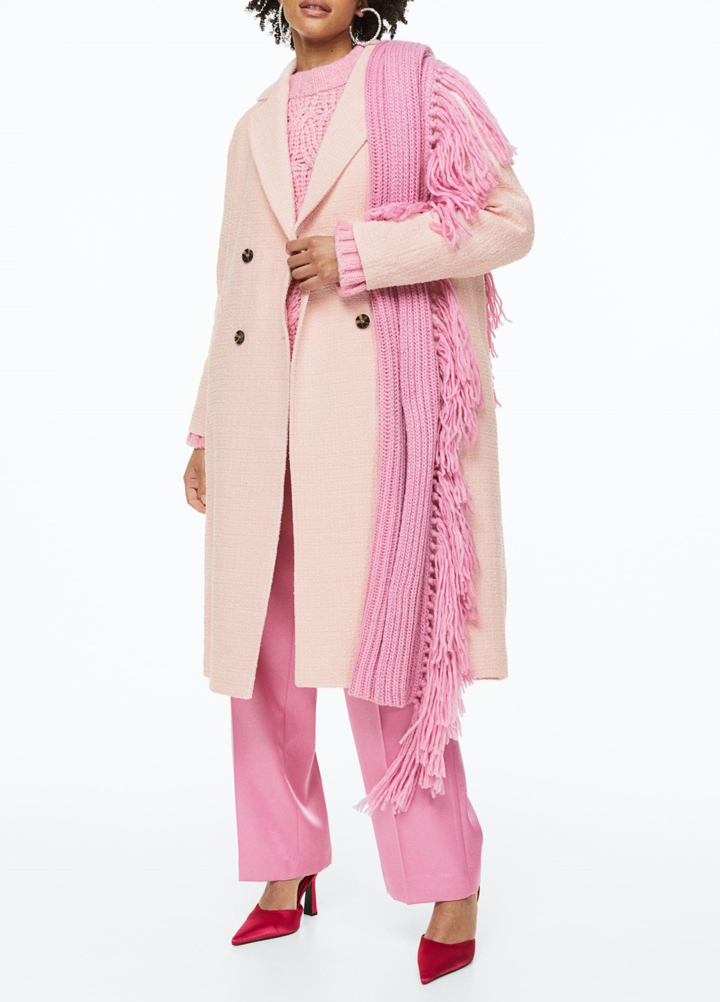 Світло-рожеве демісезонне Пальто H&M