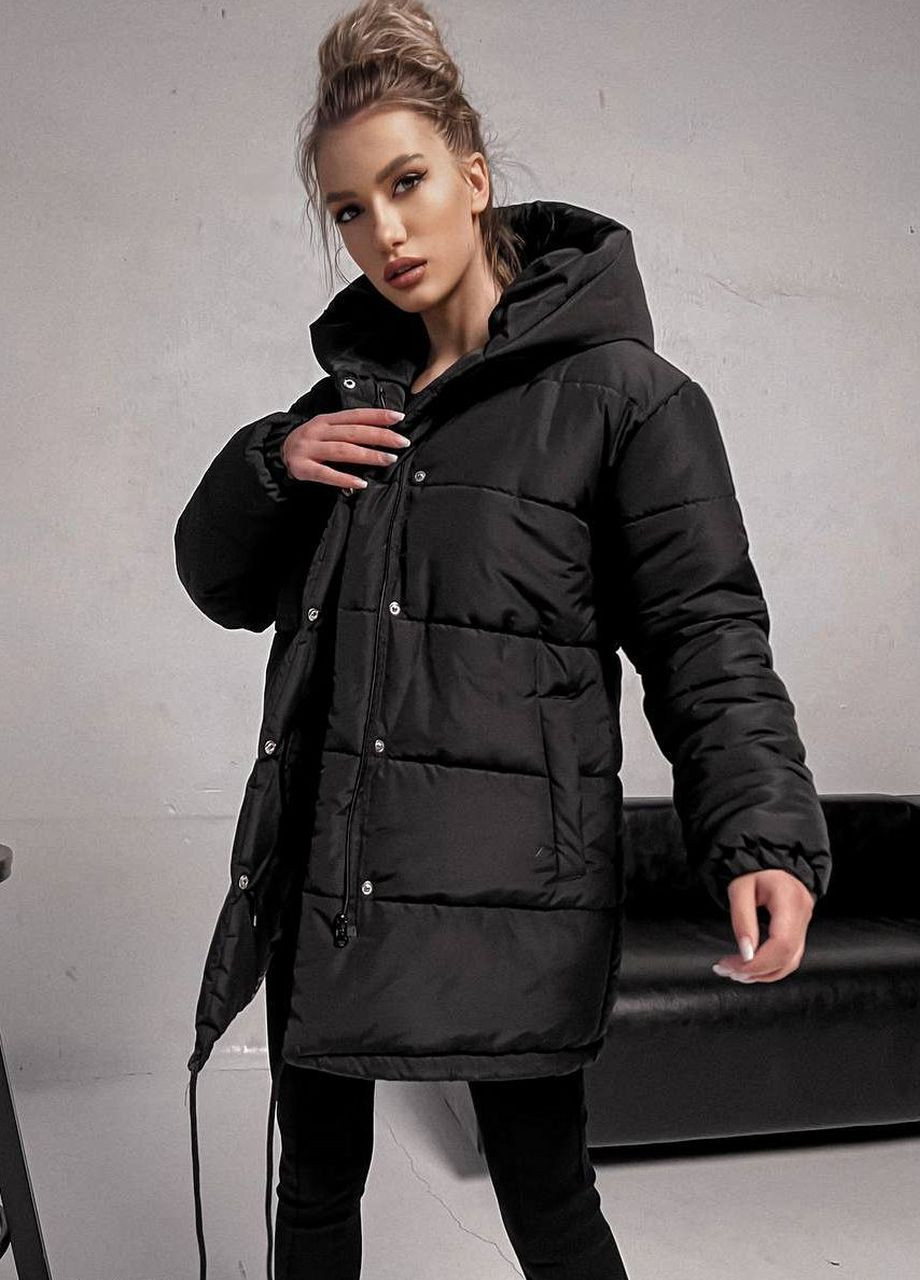 Черная зимняя зимняя куртка Liton