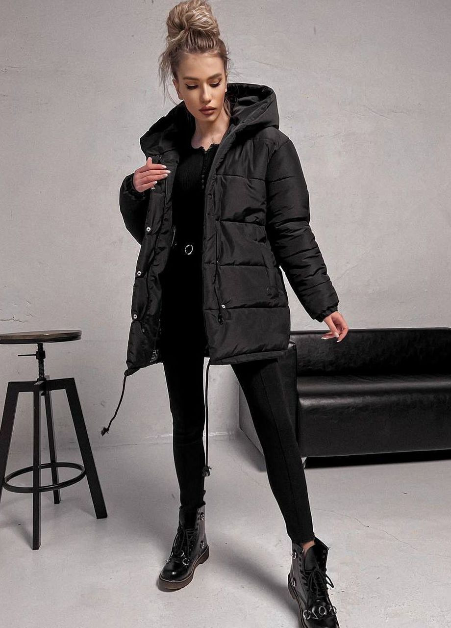 Чорна зимня зимова куртка Liton
