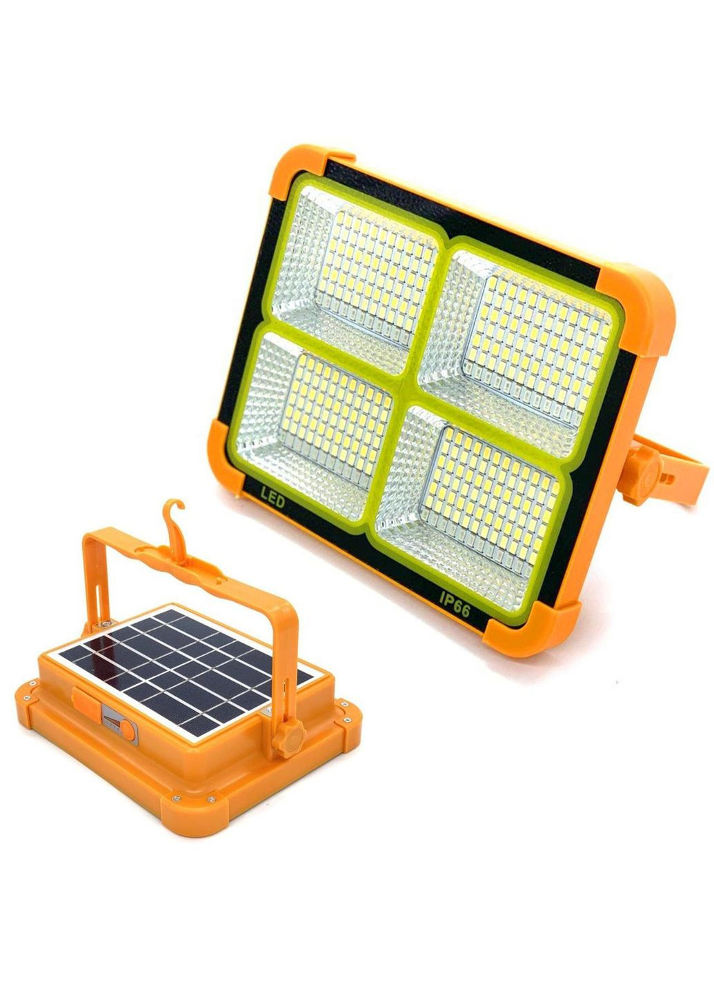 Портативная солнечная батарея универсальная для заряда Power bank Solar LED light D8 12000 mAH No Brand