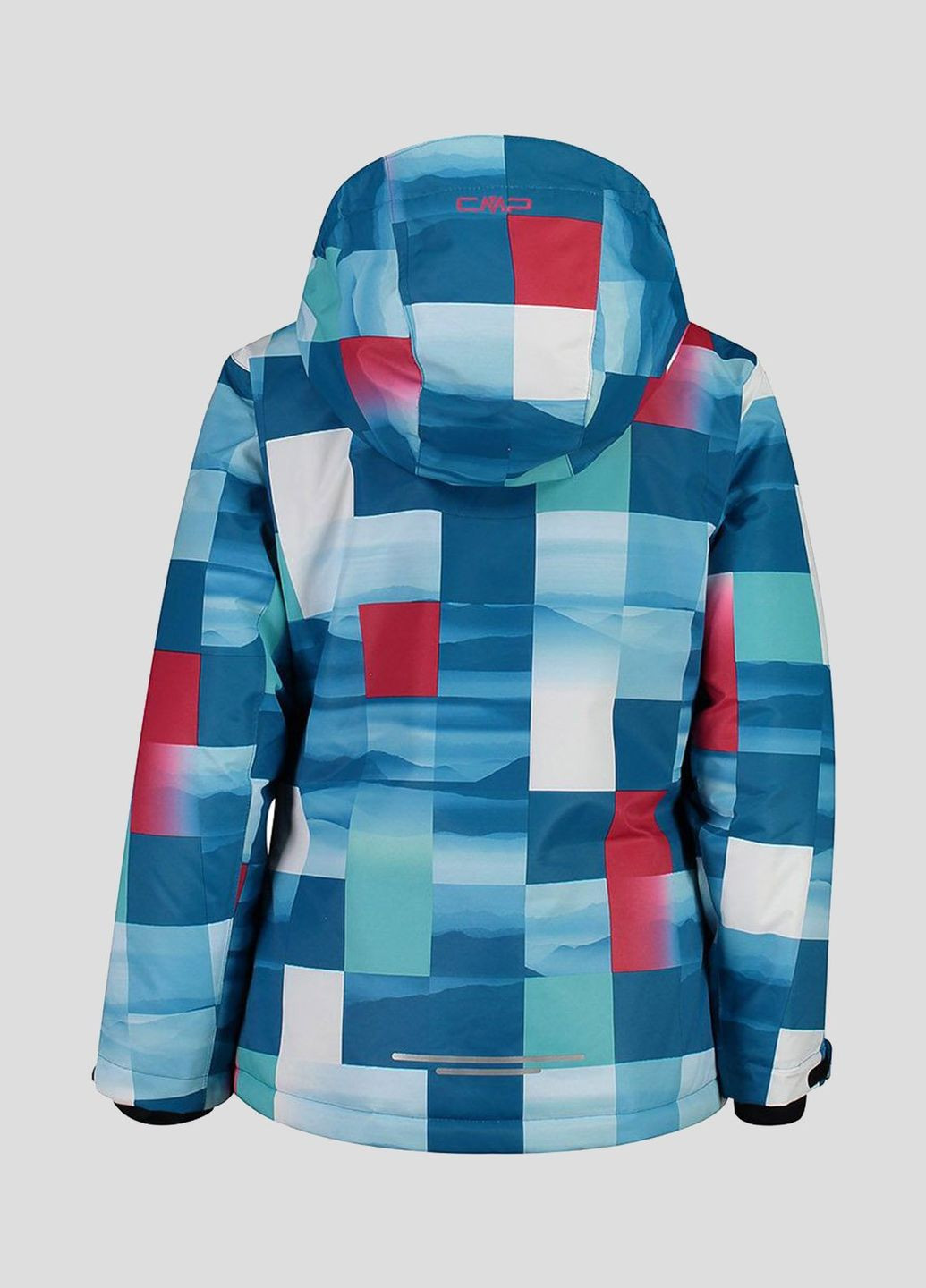 Голубая лыжная куртка Kid jacket snaps hood CMP (261854888)