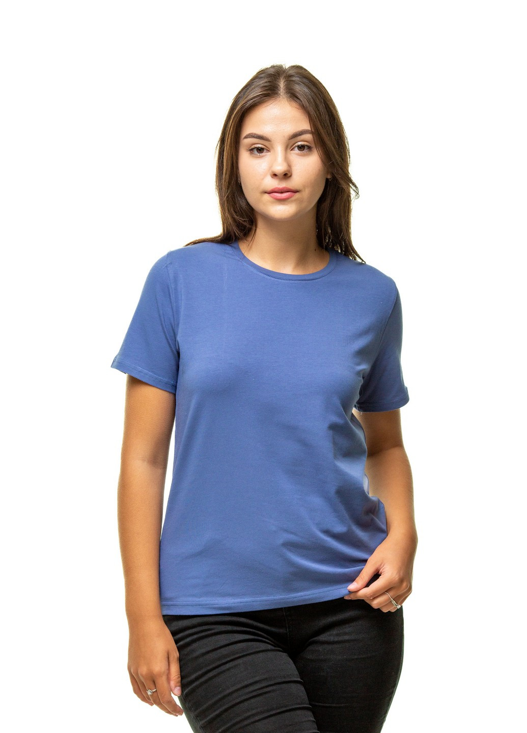 Синяя всесезон футболка женская Наталюкс 41-2357