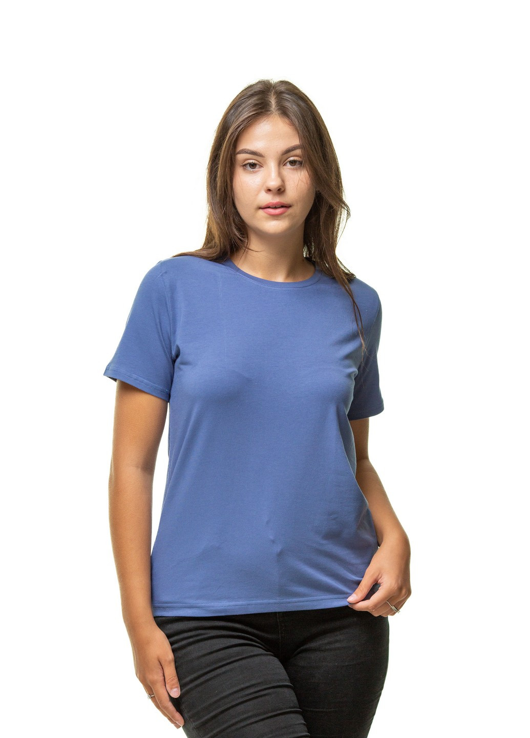 Синя всесезон футболка жіноча Наталюкс 41-2357