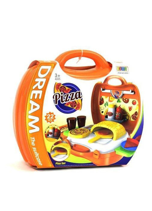 Игровой развивающий набор кухня "Pizza" в чемоданчике 22 предмет No Brand (261855592)