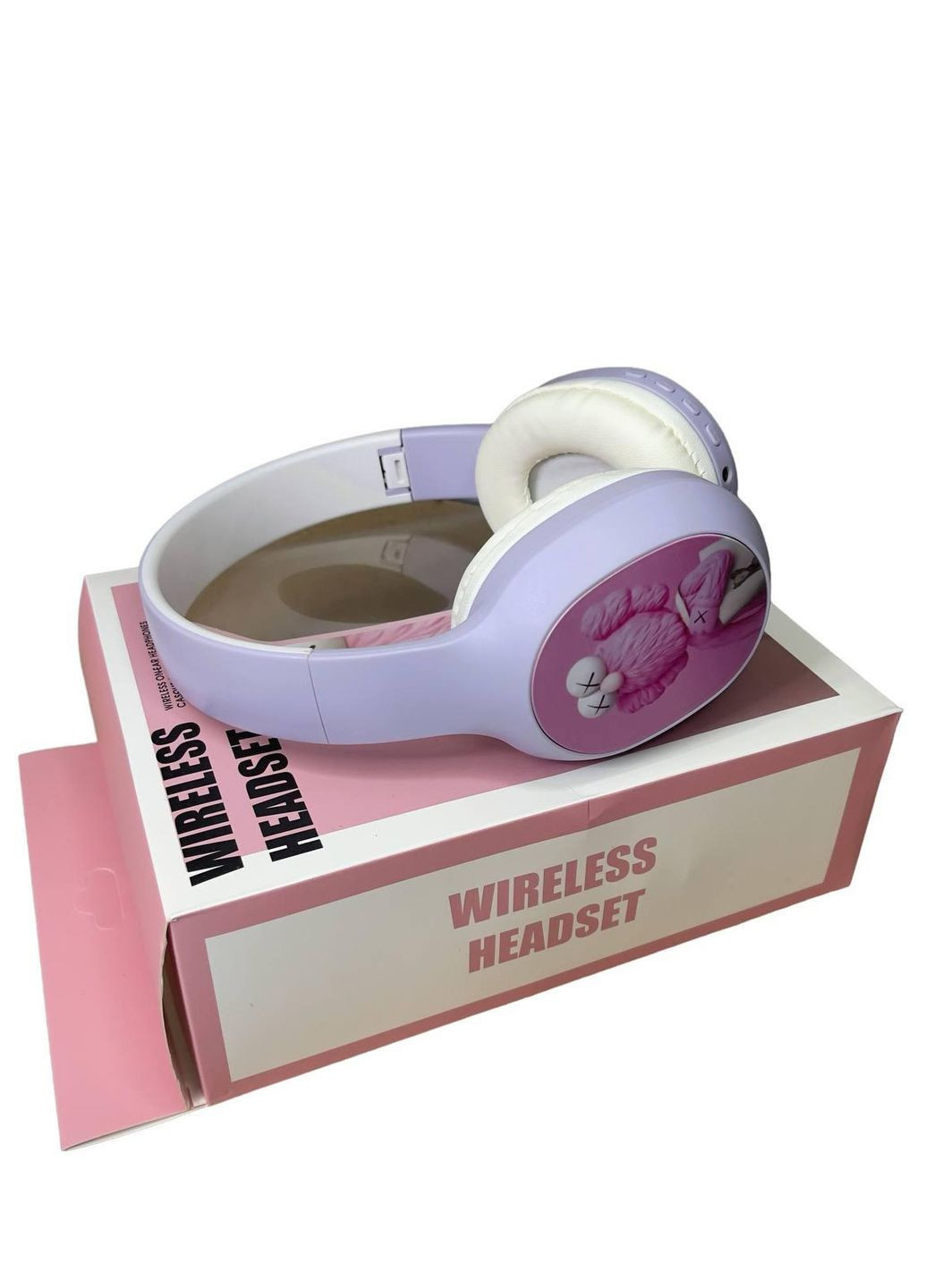 Беспроводные наушники YLZ-5 детские с радио/блютуз/картой памяти фиолетовые No Brand (261855570)