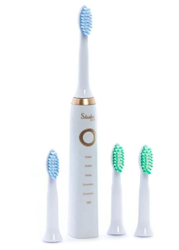 Електрична зубна щітка Shuke SK-601 з 4 насадками 5 режимів робіт No Brand (261855596)