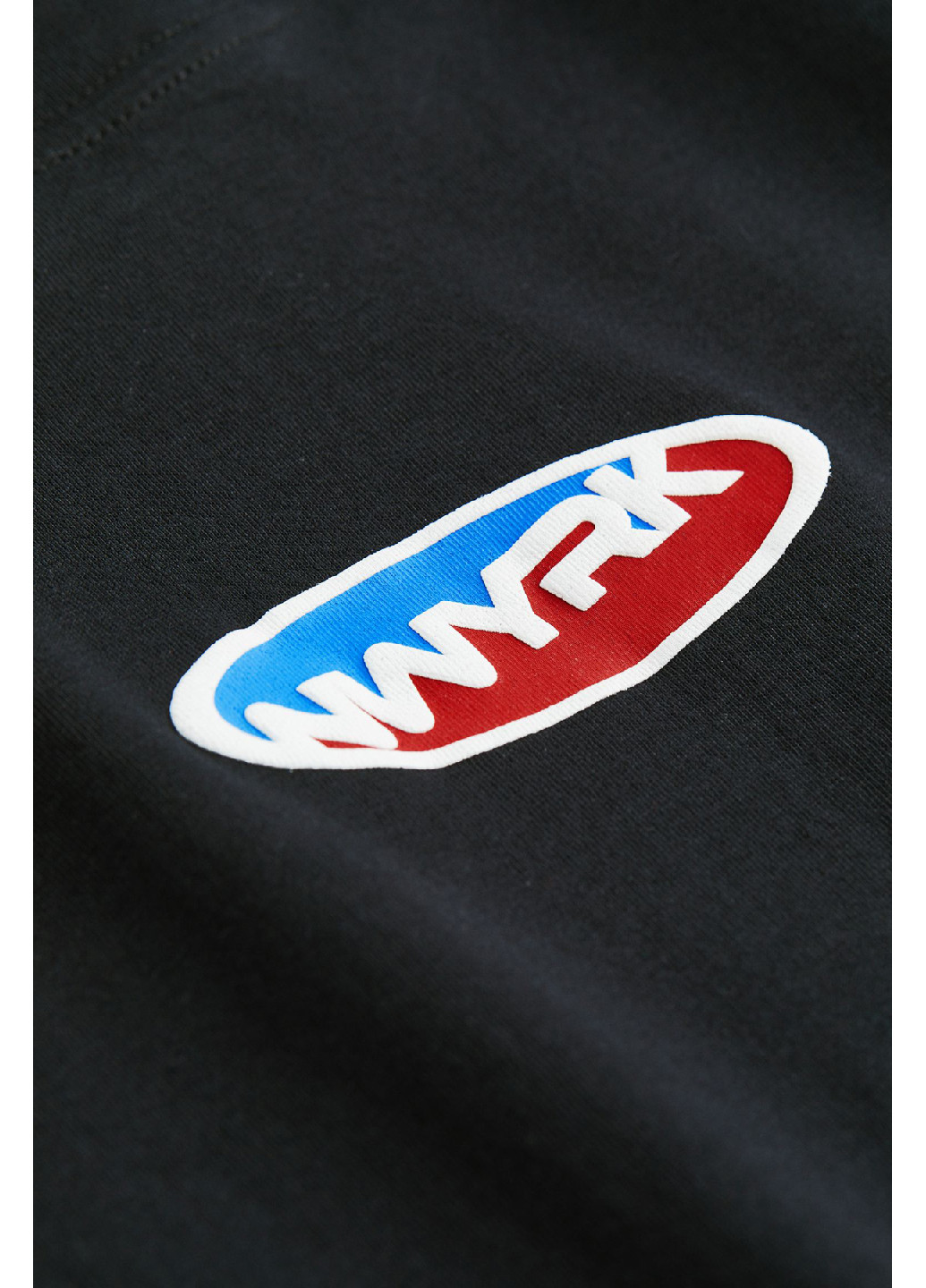 Черно-белый демисезонный повседневный лонгслив H&M с надписями