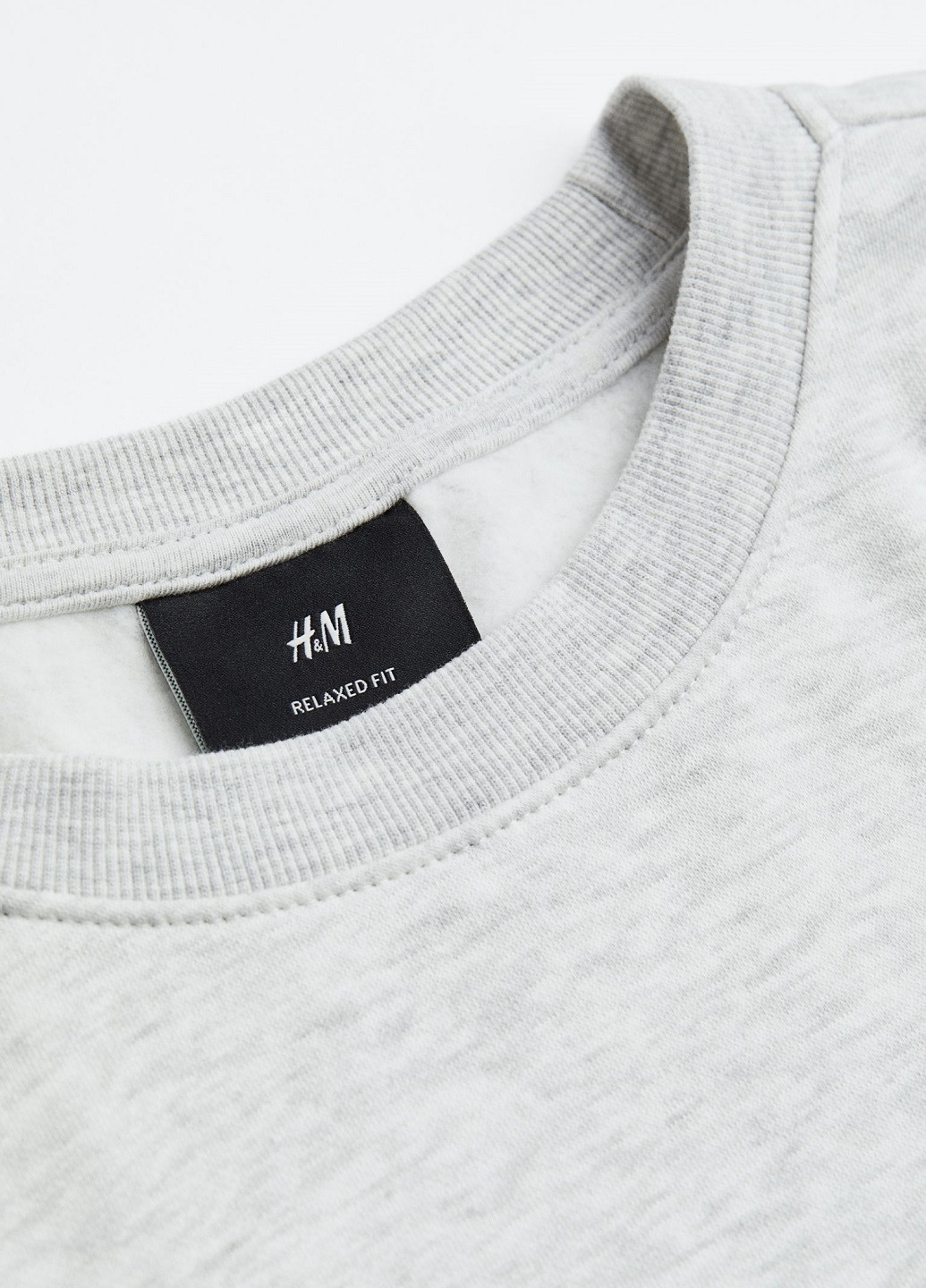 Свитшот H&M - крой светло-серый кэжуал - (261928843)