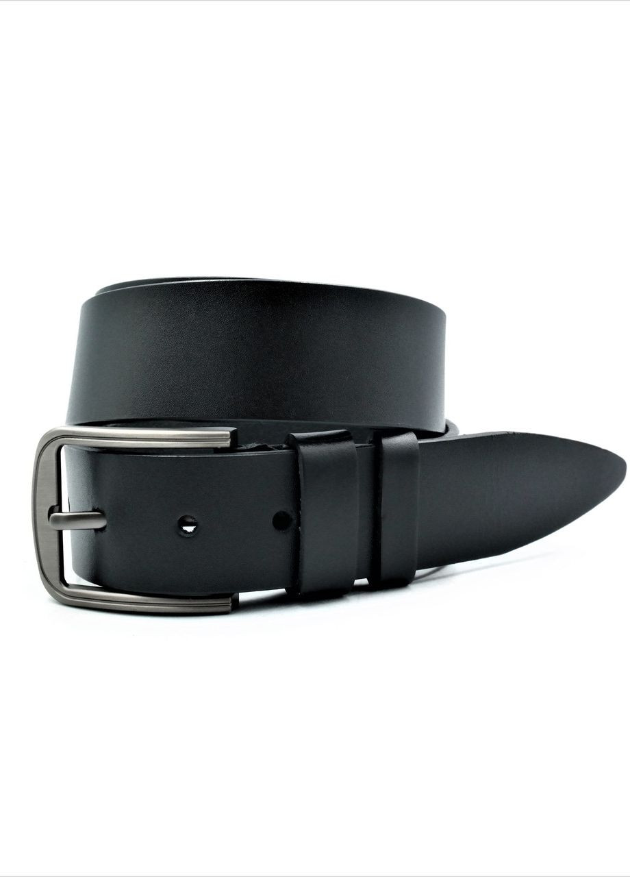 Чоловічий шкіряний ремінь 3,8 х 105 см Чорний Weatro (262290931)