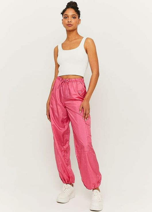 Розовые кэжуал летние брюки Tally Weijl